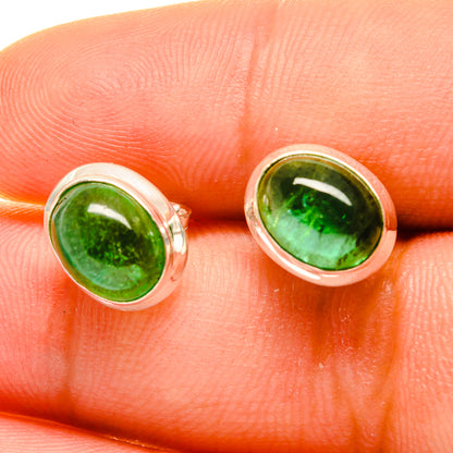 Green Tourmaline Earrings handcrafted by Ana Silver Co - EARR417085