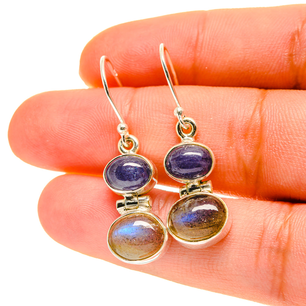 Labradorite Earrings handcrafted by Ana Silver Co - EARR417086