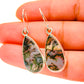 Green Moss Agate Earrings handcrafted by Ana Silver Co - EARR417088