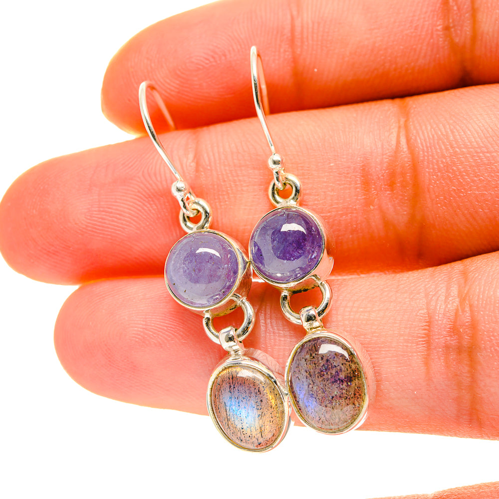 Labradorite Earrings handcrafted by Ana Silver Co - EARR417090