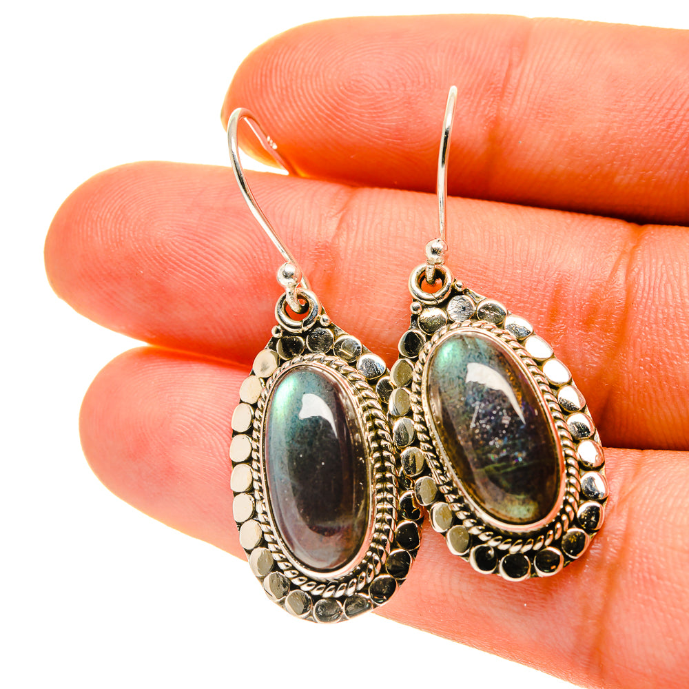Labradorite Earrings handcrafted by Ana Silver Co - EARR417094