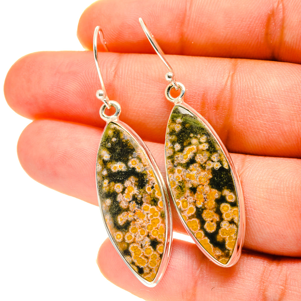 Ocean Jasper Earrings handcrafted by Ana Silver Co - EARR417097