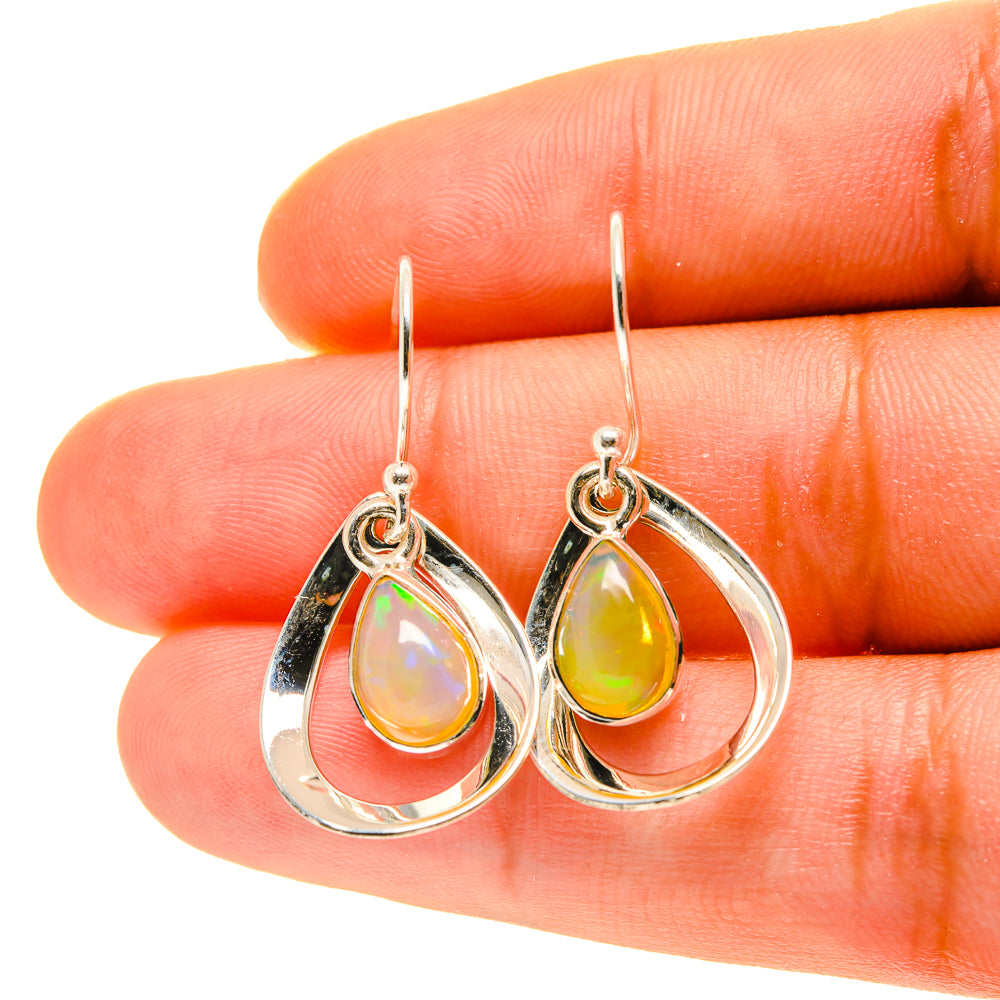 Ethiopian Opal Earrings handcrafted by Ana Silver Co - EARR417099