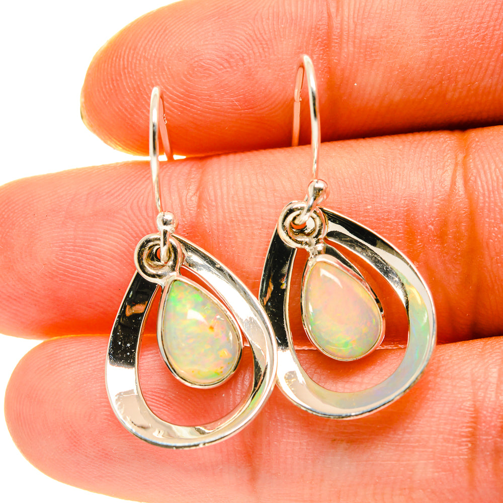 Ethiopian Opal Earrings handcrafted by Ana Silver Co - EARR417108