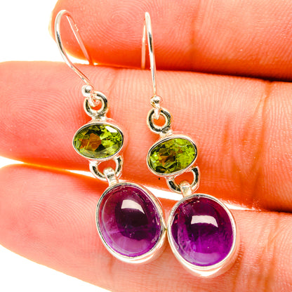 Amethyst Earrings handcrafted by Ana Silver Co - EARR417111
