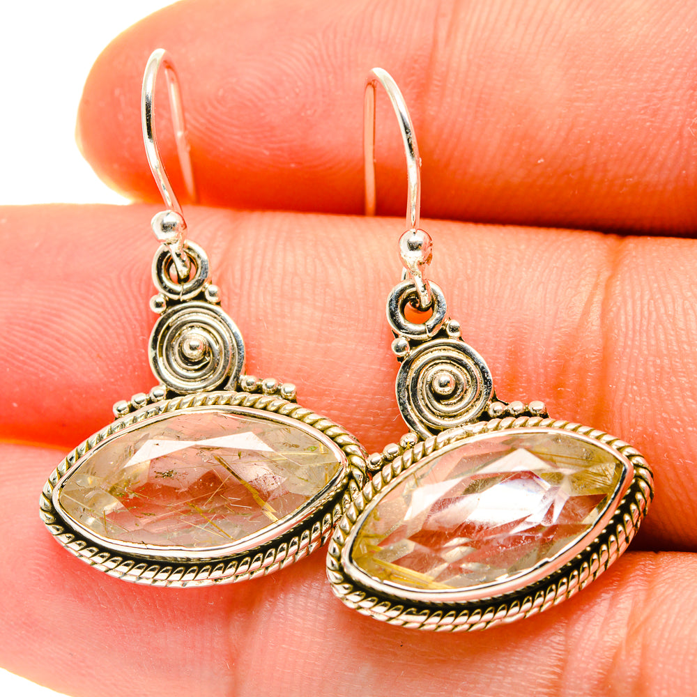 Citrine Earrings handcrafted by Ana Silver Co - EARR417112