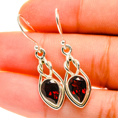 Garnet Earrings handcrafted by Ana Silver Co - EARR417115