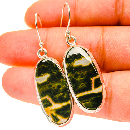 Ocean Jasper Earrings handcrafted by Ana Silver Co - EARR417118