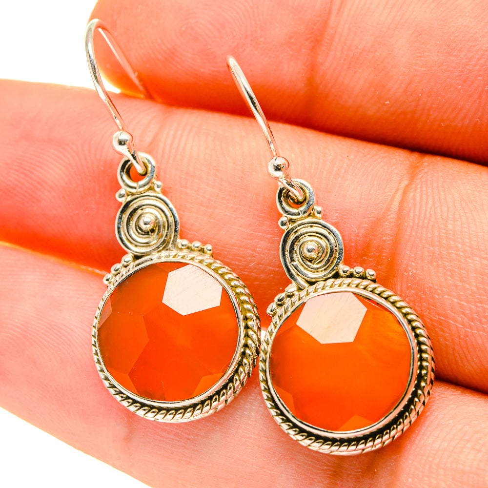 Carnelian Earrings handcrafted by Ana Silver Co - EARR417119