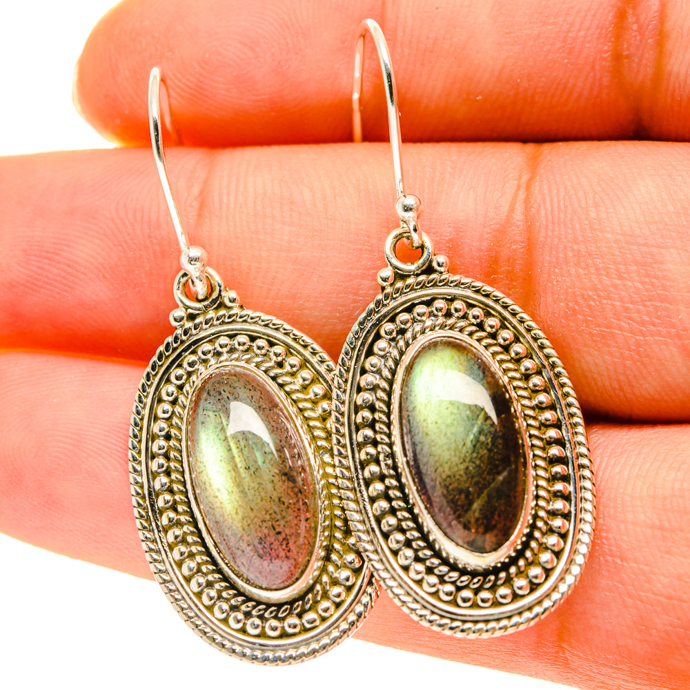 Labradorite Earrings handcrafted by Ana Silver Co - EARR417124