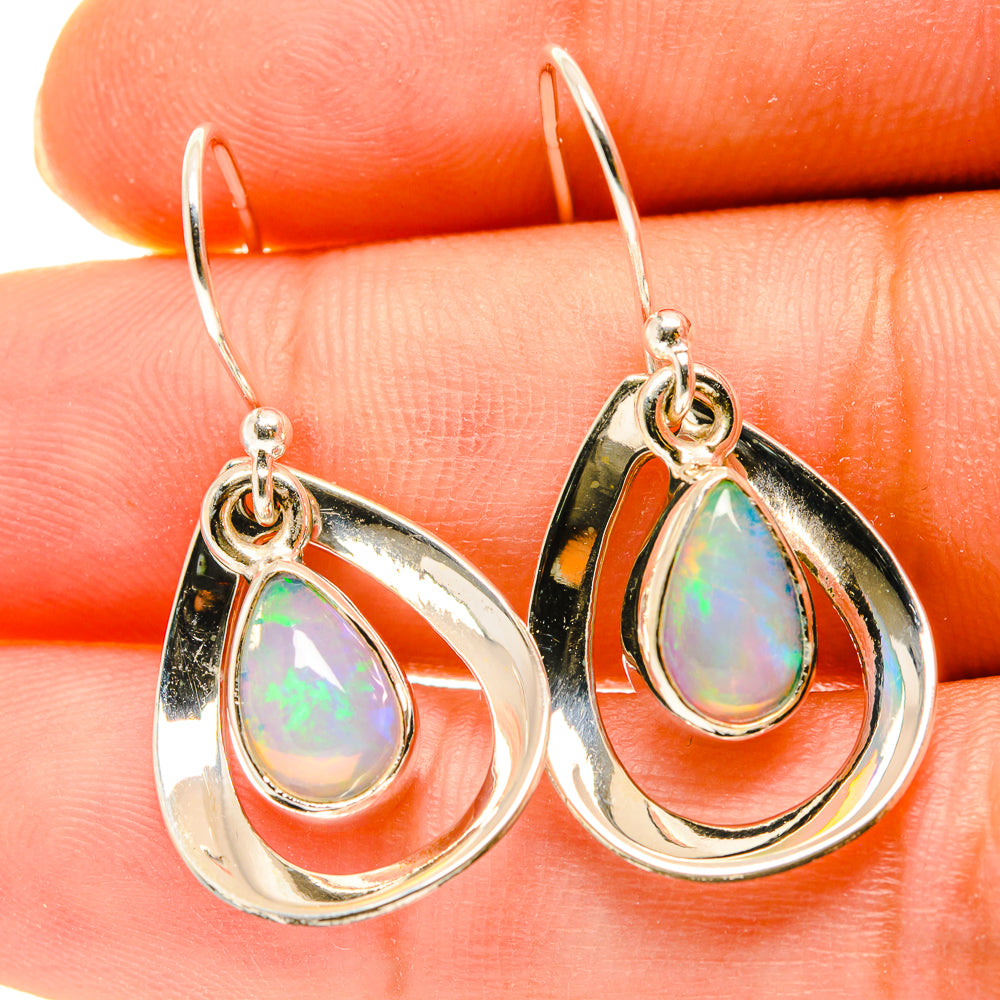 Ethiopian Opal Earrings handcrafted by Ana Silver Co - EARR417128