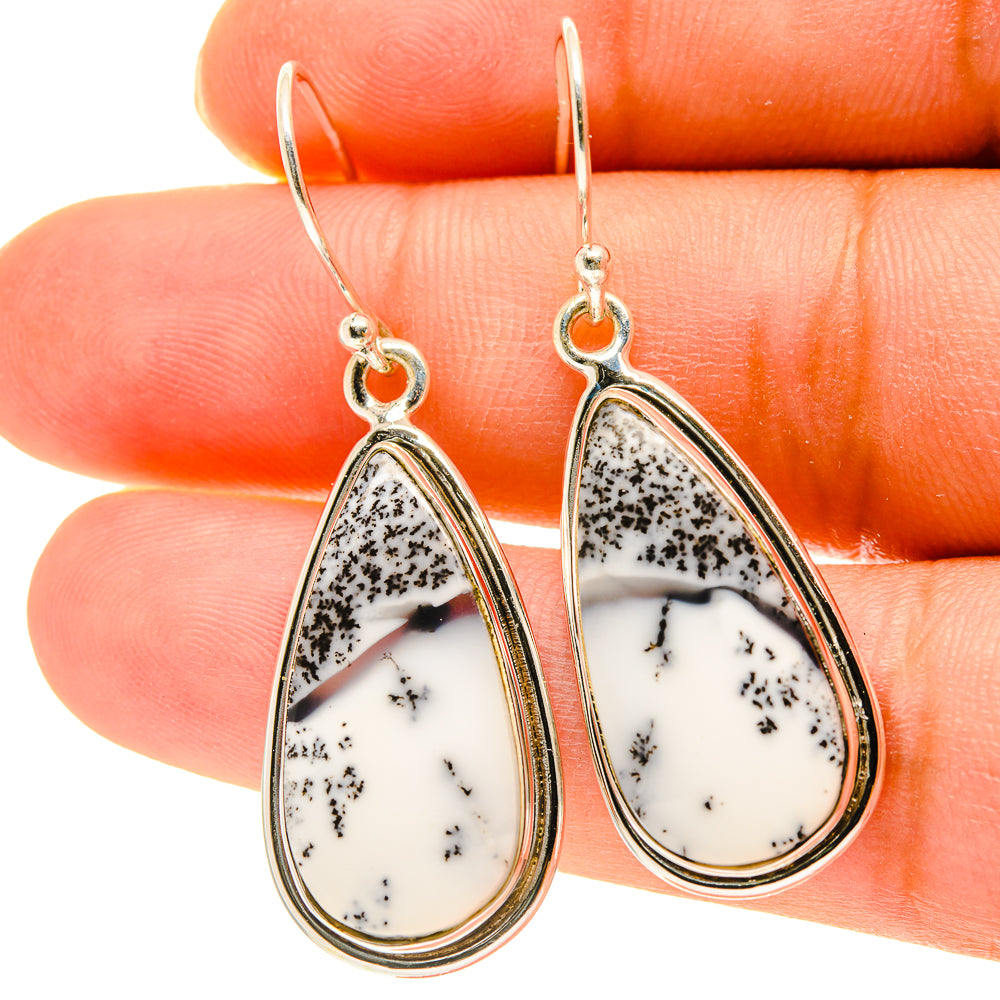 Dendritic Opal Earrings handcrafted by Ana Silver Co - EARR417144