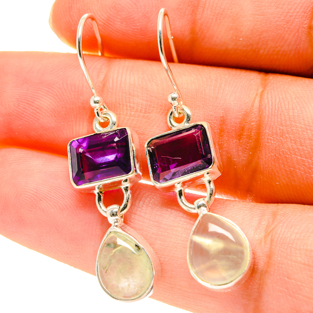 Prehnite Earrings handcrafted by Ana Silver Co - EARR417146
