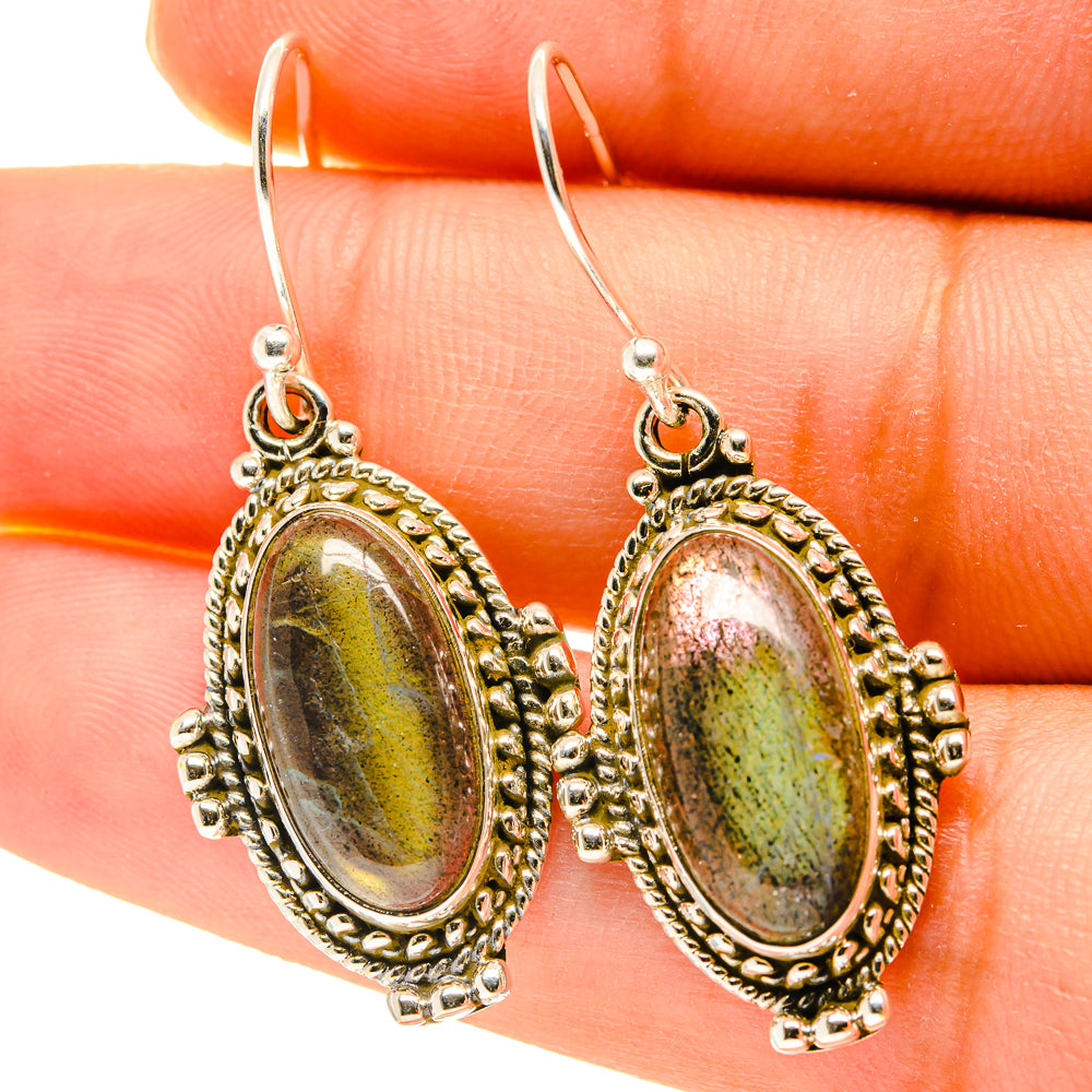 Labradorite Earrings handcrafted by Ana Silver Co - EARR417147