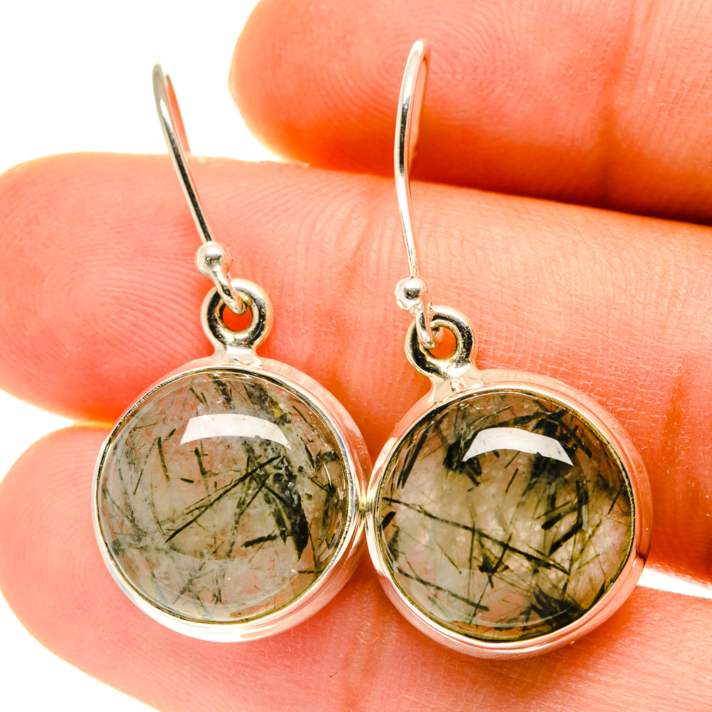 Tourmalinated Quartz Earrings handcrafted by Ana Silver Co - EARR417149