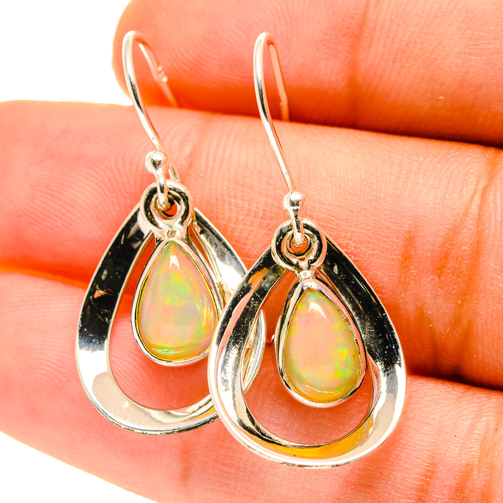Ethiopian Opal Earrings handcrafted by Ana Silver Co - EARR417151
