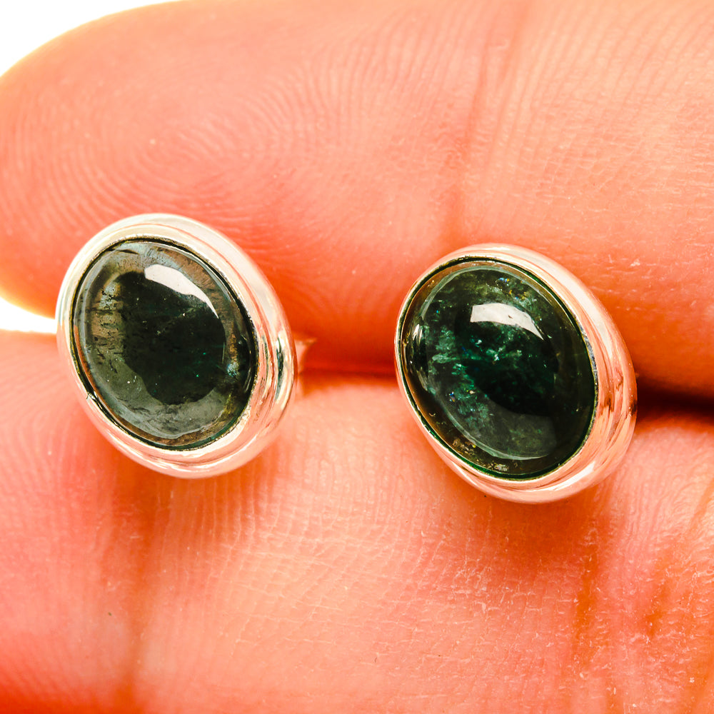 Green Tourmaline Earrings handcrafted by Ana Silver Co - EARR417153