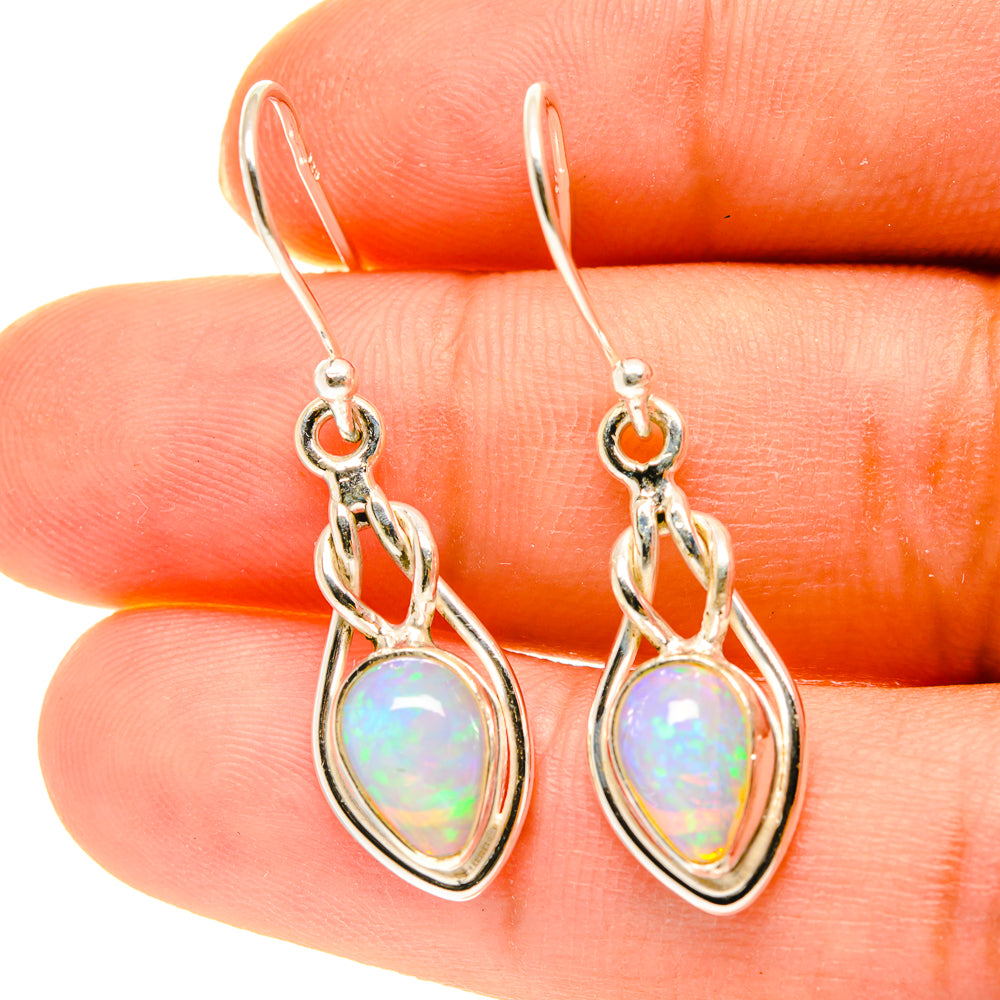Ethiopian Opal Earrings handcrafted by Ana Silver Co - EARR417157