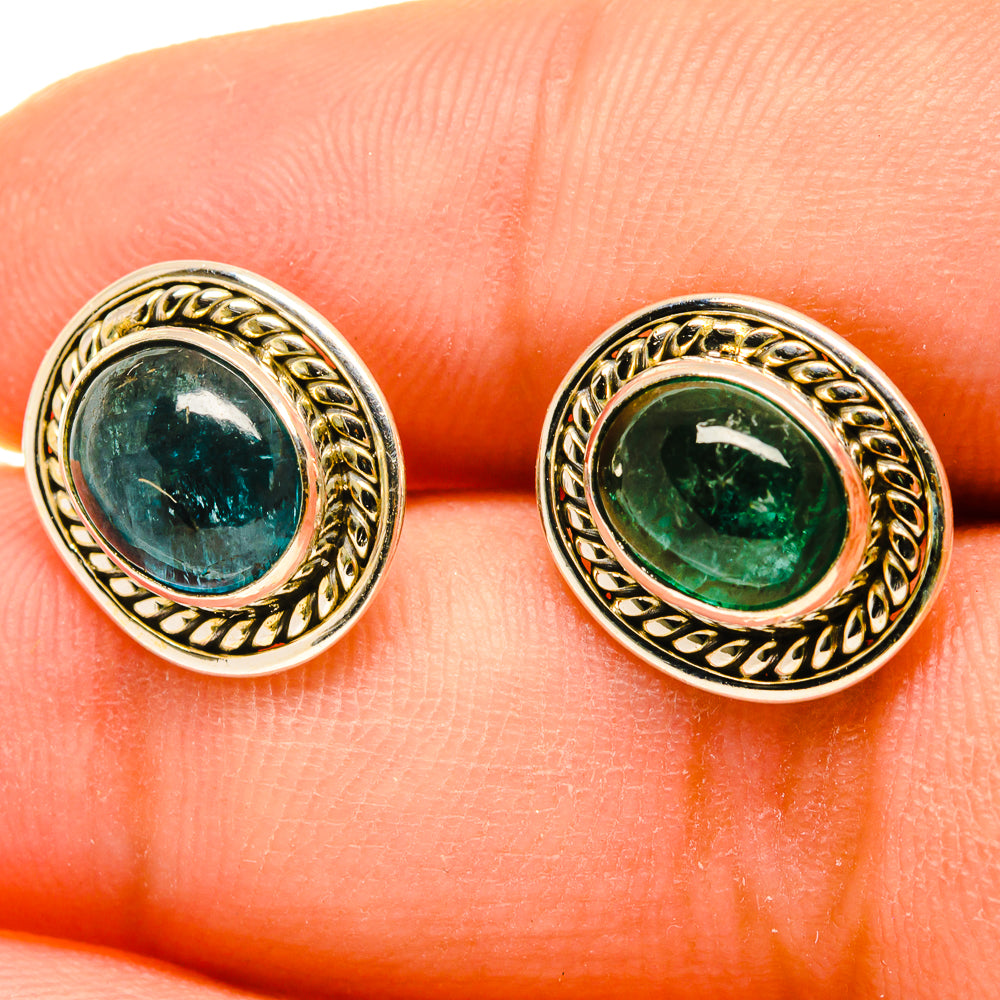Green Tourmaline Earrings handcrafted by Ana Silver Co - EARR417159
