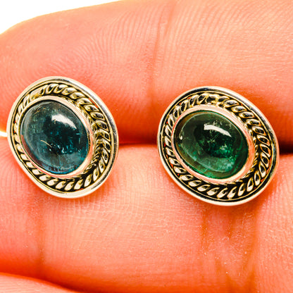 Green Tourmaline Earrings handcrafted by Ana Silver Co - EARR417159