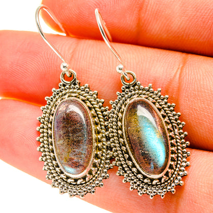 Labradorite Earrings handcrafted by Ana Silver Co - EARR417160