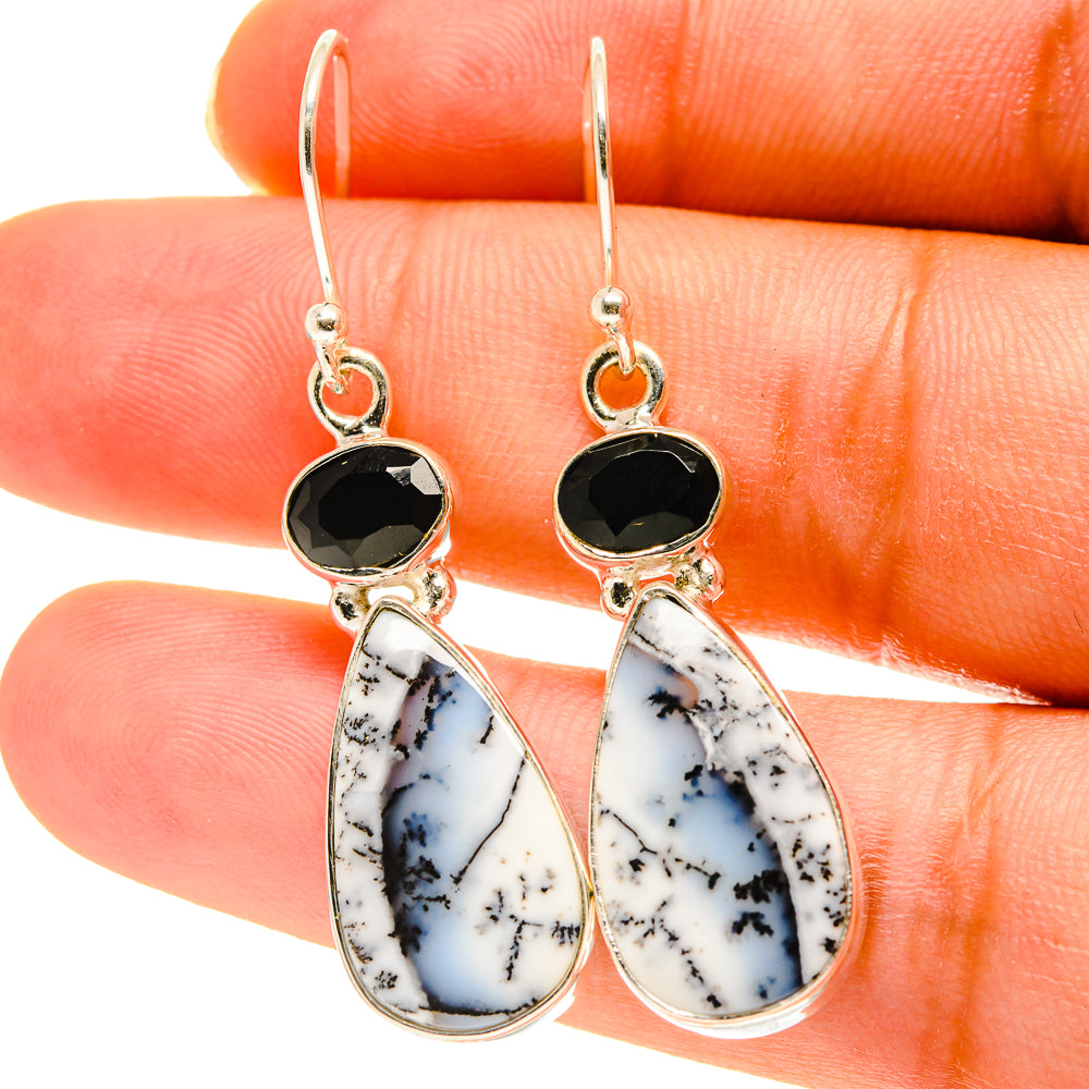 Dendritic Opal Earrings handcrafted by Ana Silver Co - EARR417163