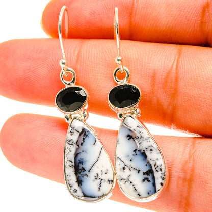 Dendritic Opal Earrings handcrafted by Ana Silver Co - EARR417163