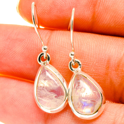 Rainbow Moonstone Earrings handcrafted by Ana Silver Co - EARR417166