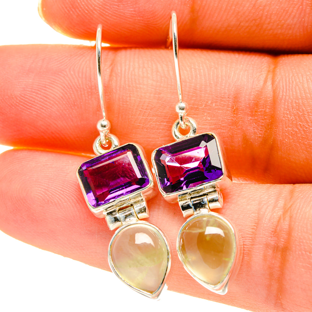 Prehnite Earrings handcrafted by Ana Silver Co - EARR417168