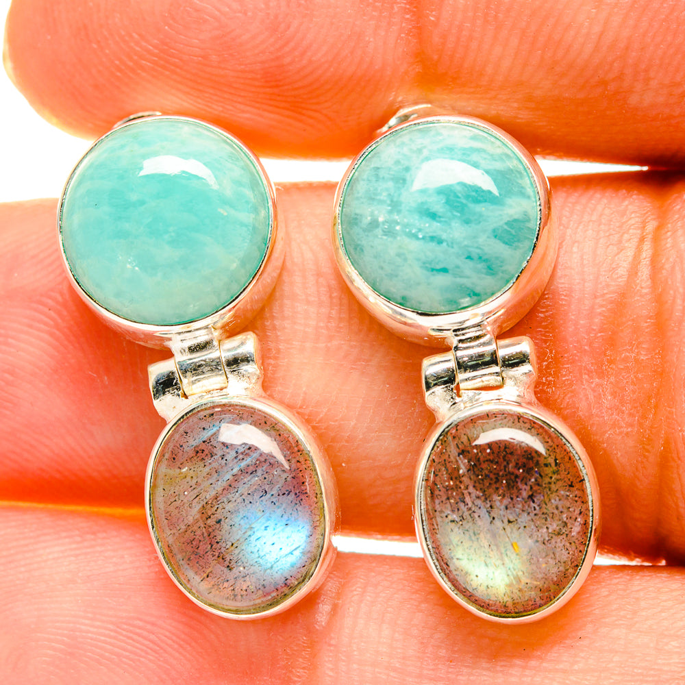 Labradorite Earrings handcrafted by Ana Silver Co - EARR417169