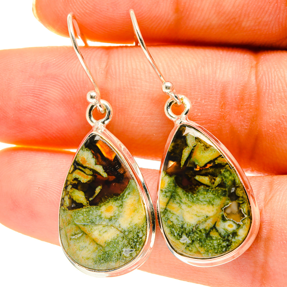 Rainforest Opal Earrings handcrafted by Ana Silver Co - EARR417176