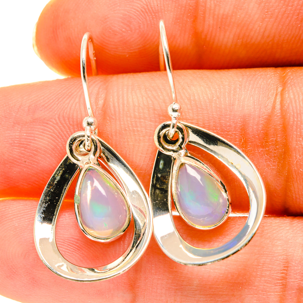 Ethiopian Opal Earrings handcrafted by Ana Silver Co - EARR417188