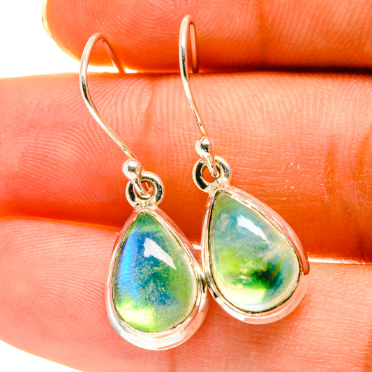 Green Moonstone Earrings handcrafted by Ana Silver Co - EARR417202