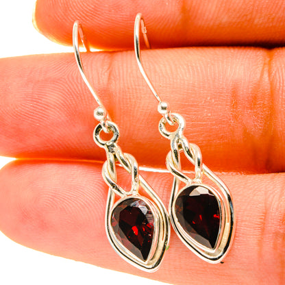Garnet Earrings handcrafted by Ana Silver Co - EARR417203