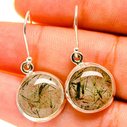 Tourmalinated Quartz Earrings handcrafted by Ana Silver Co - EARR417206