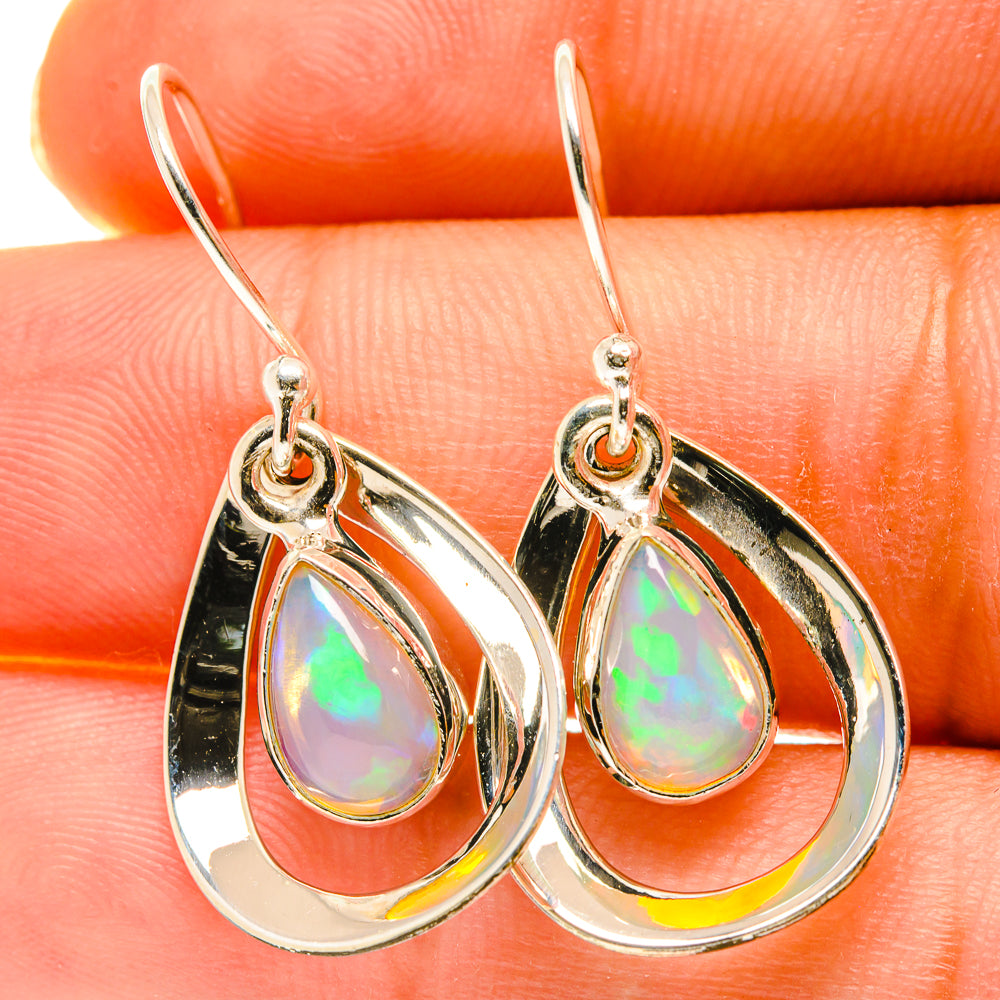 Ethiopian Opal Earrings handcrafted by Ana Silver Co - EARR417209