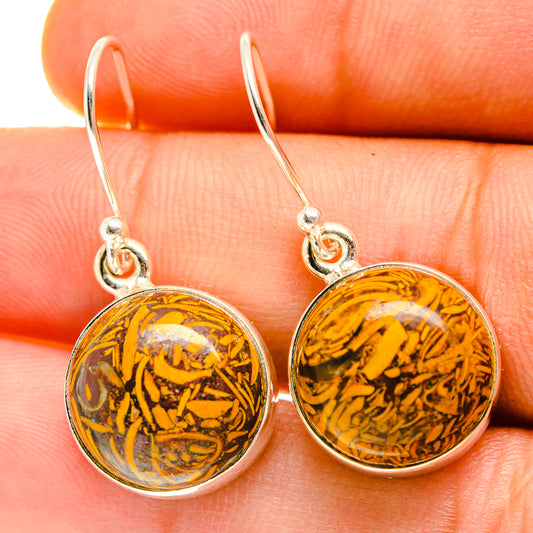 Picasso Jasper Earrings handcrafted by Ana Silver Co - EARR417211