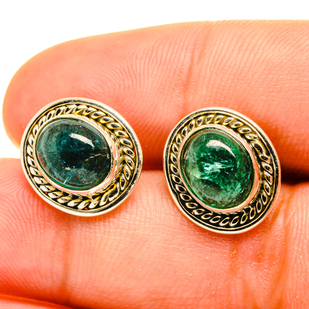 Green  Tourmaline Earrings handcrafted by Ana Silver Co - EARR417219