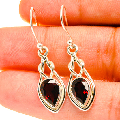 Garnet Earrings handcrafted by Ana Silver Co - EARR417222