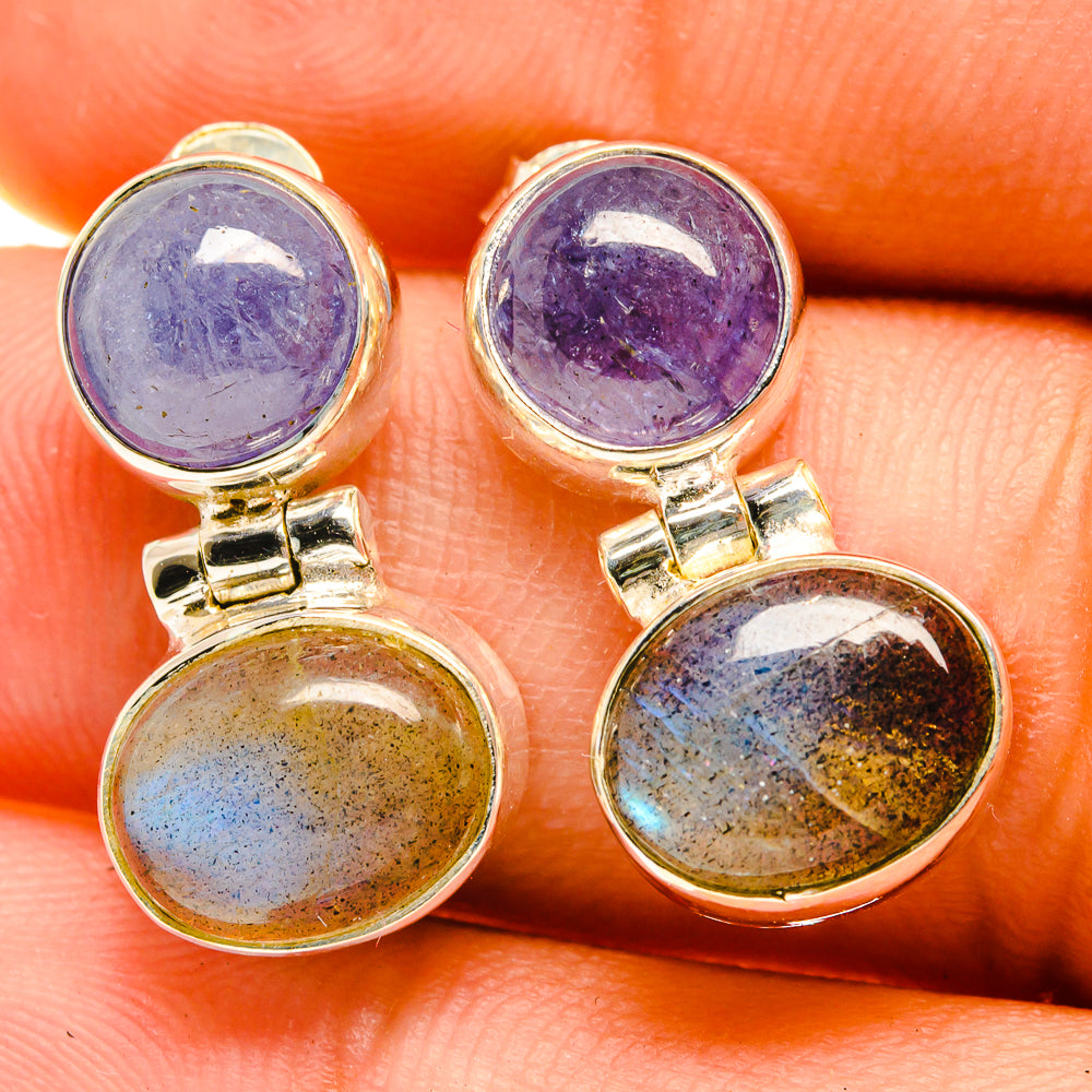 Labradorite Earrings handcrafted by Ana Silver Co - EARR417227