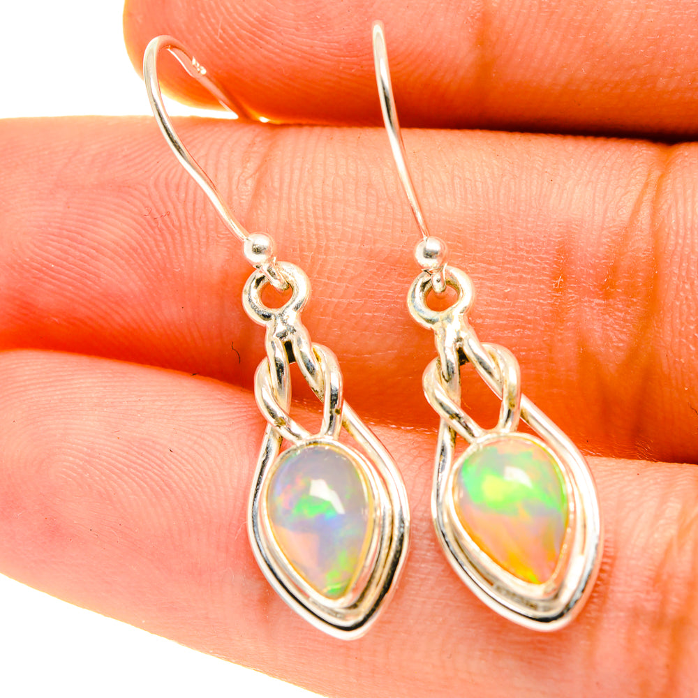Ethiopian Opal Earrings handcrafted by Ana Silver Co - EARR417228