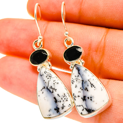 Dendritic Opal Earrings handcrafted by Ana Silver Co - EARR417230