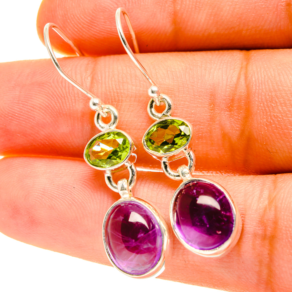 Amethyst Earrings handcrafted by Ana Silver Co - EARR417231