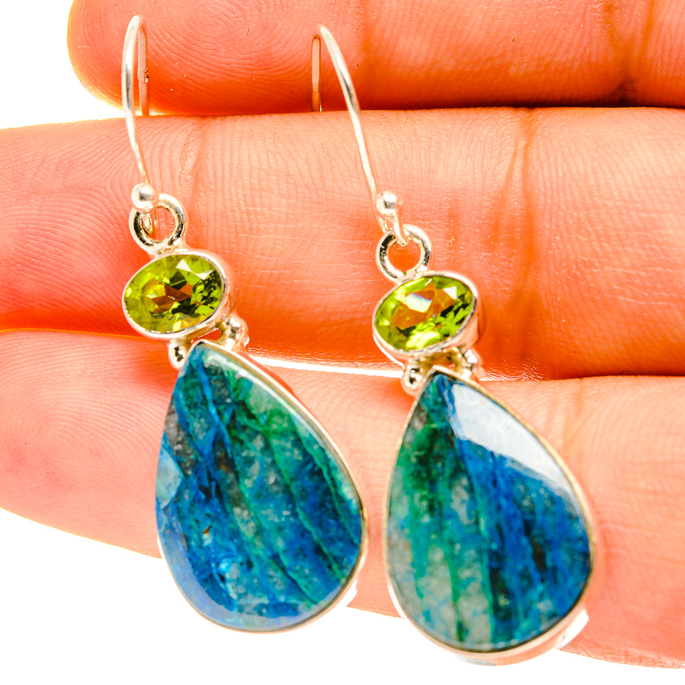 Peruvian Opal Earrings handcrafted by Ana Silver Co - EARR417238