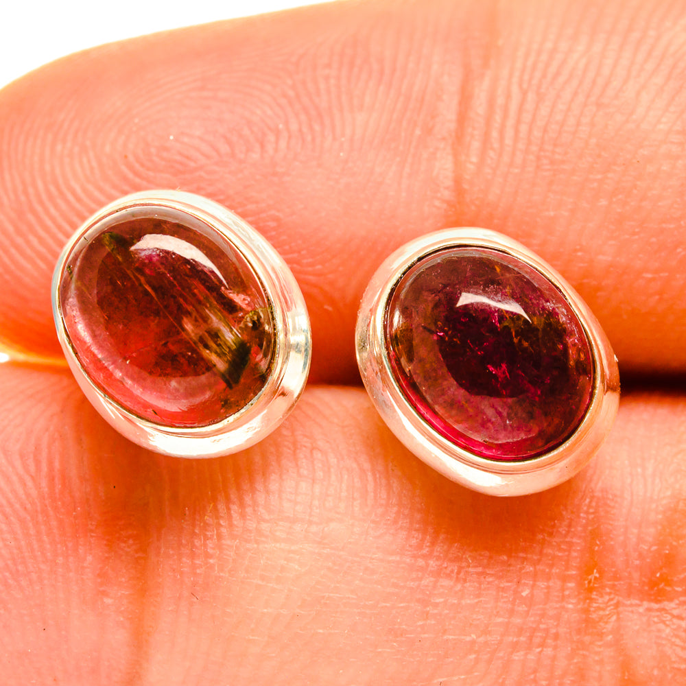 Pink Tourmaline Earrings handcrafted by Ana Silver Co - EARR417244