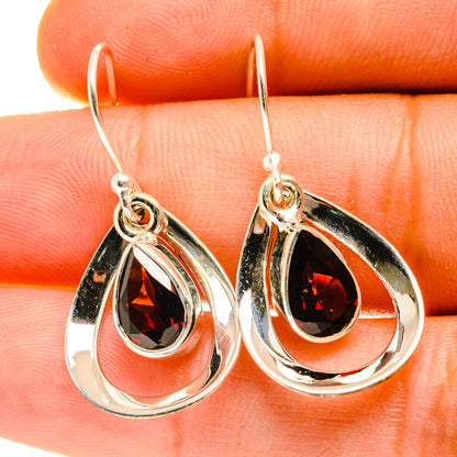 Garnet Earrings handcrafted by Ana Silver Co - EARR417248
