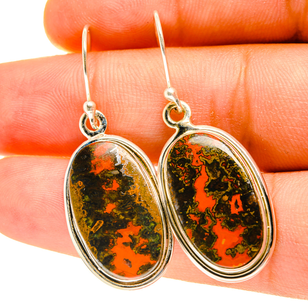 Moroccan Agate Earrings handcrafted by Ana Silver Co - EARR417252