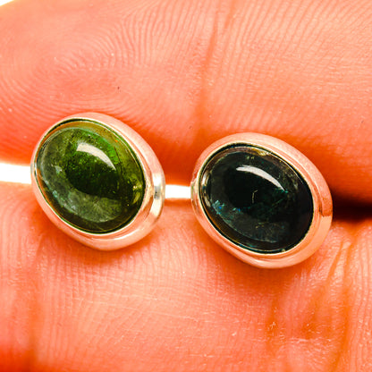 Green Tourmaline Earrings handcrafted by Ana Silver Co - EARR417253