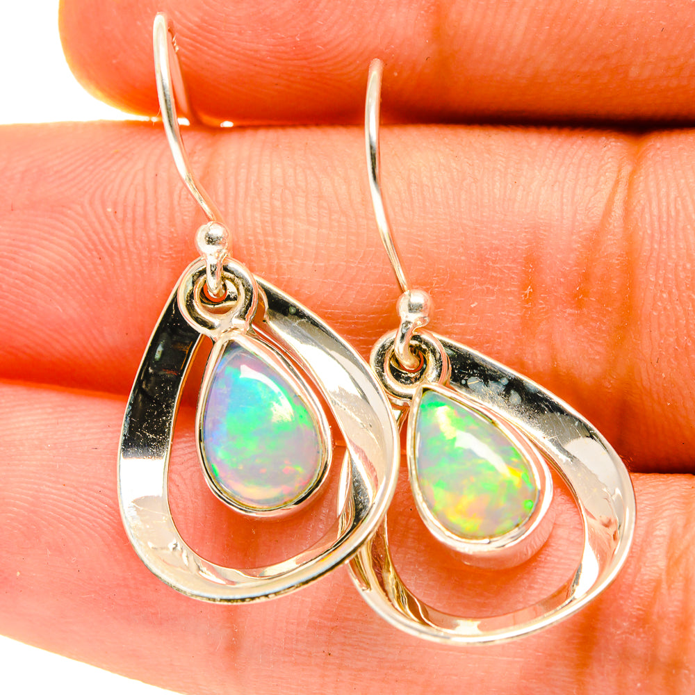 Ethiopian Opal Earrings handcrafted by Ana Silver Co - EARR417259