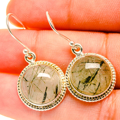 Tourmalinated Quartz Earrings handcrafted by Ana Silver Co - EARR417263